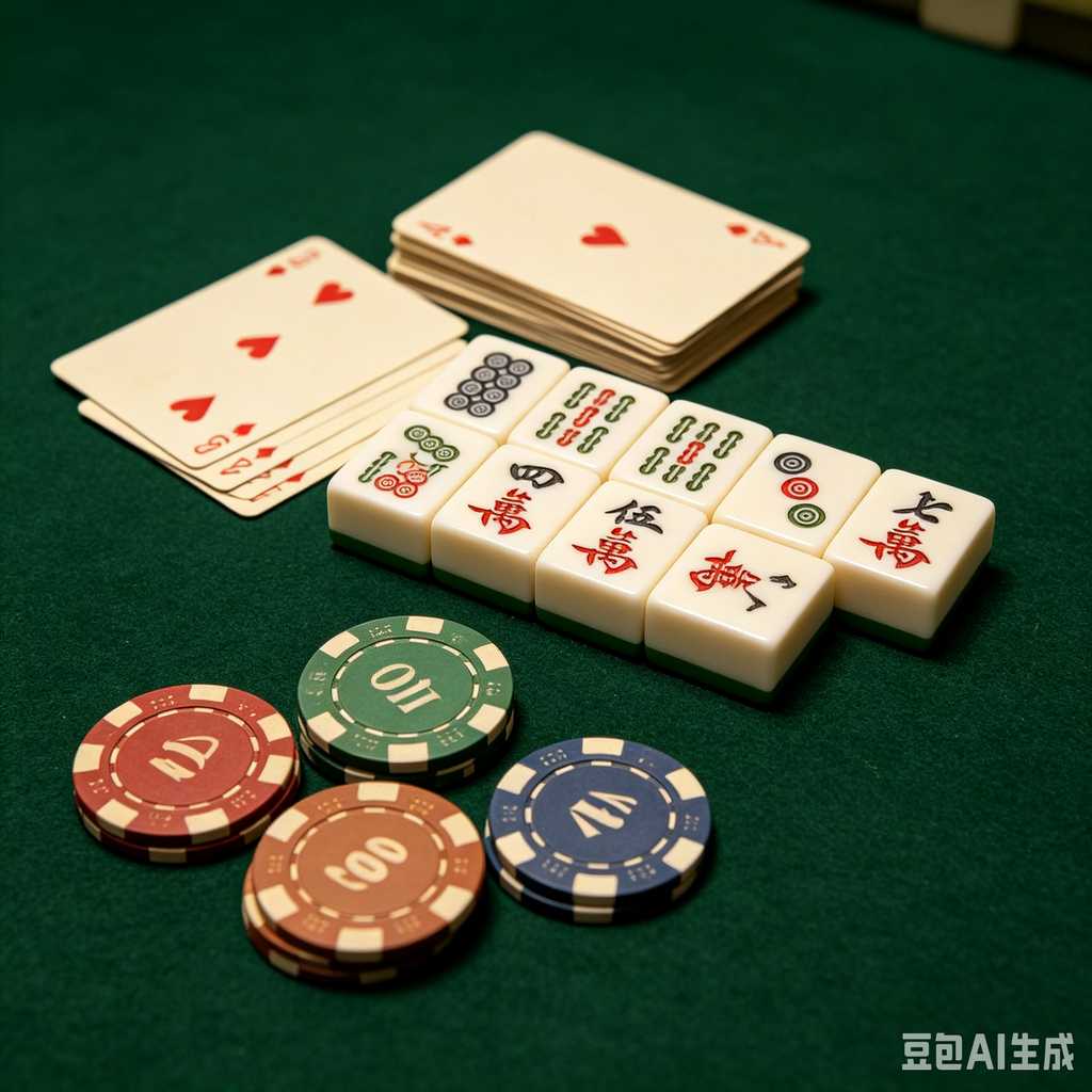 antique style mahjong set