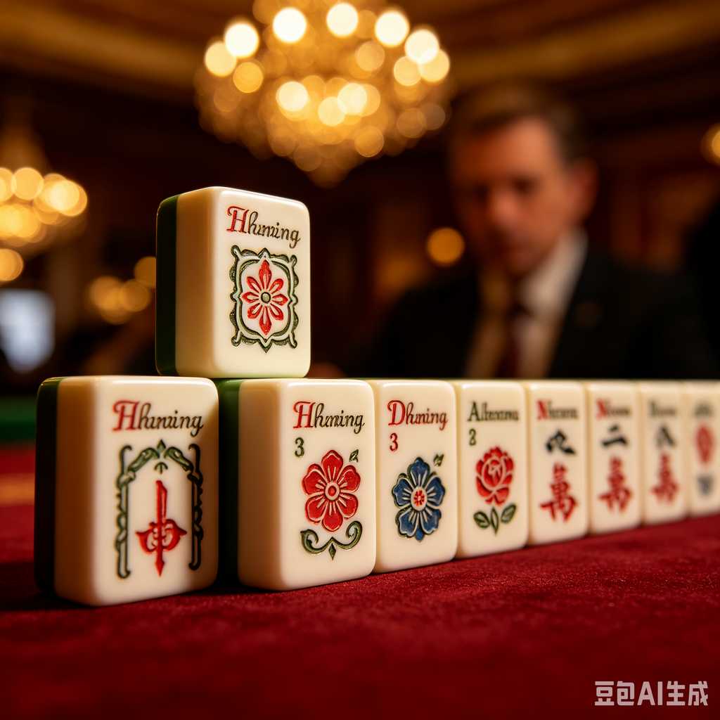 saturated color mahjong set print